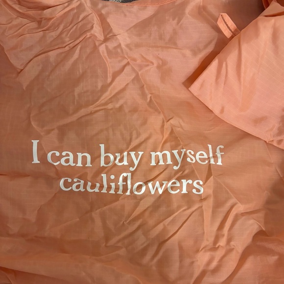 BAGGU I Can Buy Myself Cauliflowers New York Times Cooking Reusable Bag w Pouch - Picture 2 of 7